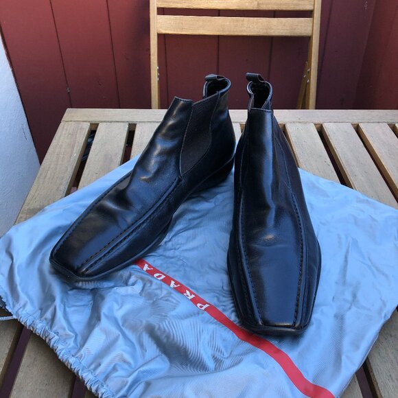 Size 8.5 - Men Vintage Leather Prada Boots main image 7